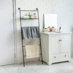 Towel Stand Ladder, Matte Black