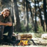 Heavy-Duty Carbon Steel Campfire Grill, 24" x 16", Foldable Legs, Black - Image 2