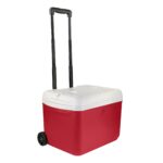 30 Quart Capacity Hard Side Wheeled Cooler, 42-Can, Red - Image 3