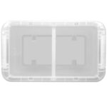 4 Pack 17 Quart Clear Storage Bin, Latched Storage Container with Divider - Image 7