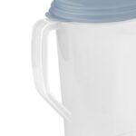 4 Pack 1 Gallon Pitcher, Clear Plastic, Flip-top Spout, Light Blue - Image 4