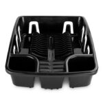 4 Pack Dishrack and Drainboard Inclined Base for Draining, Black - Image 4