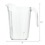 4 Pack 60-Ounce Clear Plastic Stackable Pitcher, by Way To Celebrate - Image 4