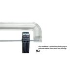 (6 pack) Pant & Skirt Hanger, 2 Pack, Crystal Clear Plastic, Swivel Neck, for All Ages - Image 4