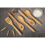 5pk Bamboo Spoons for Cooking, Kitchen Essential Tools Set - Image 6