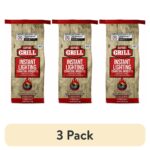 (3 pack) Instant Charcoal Briquets, 12 Lb