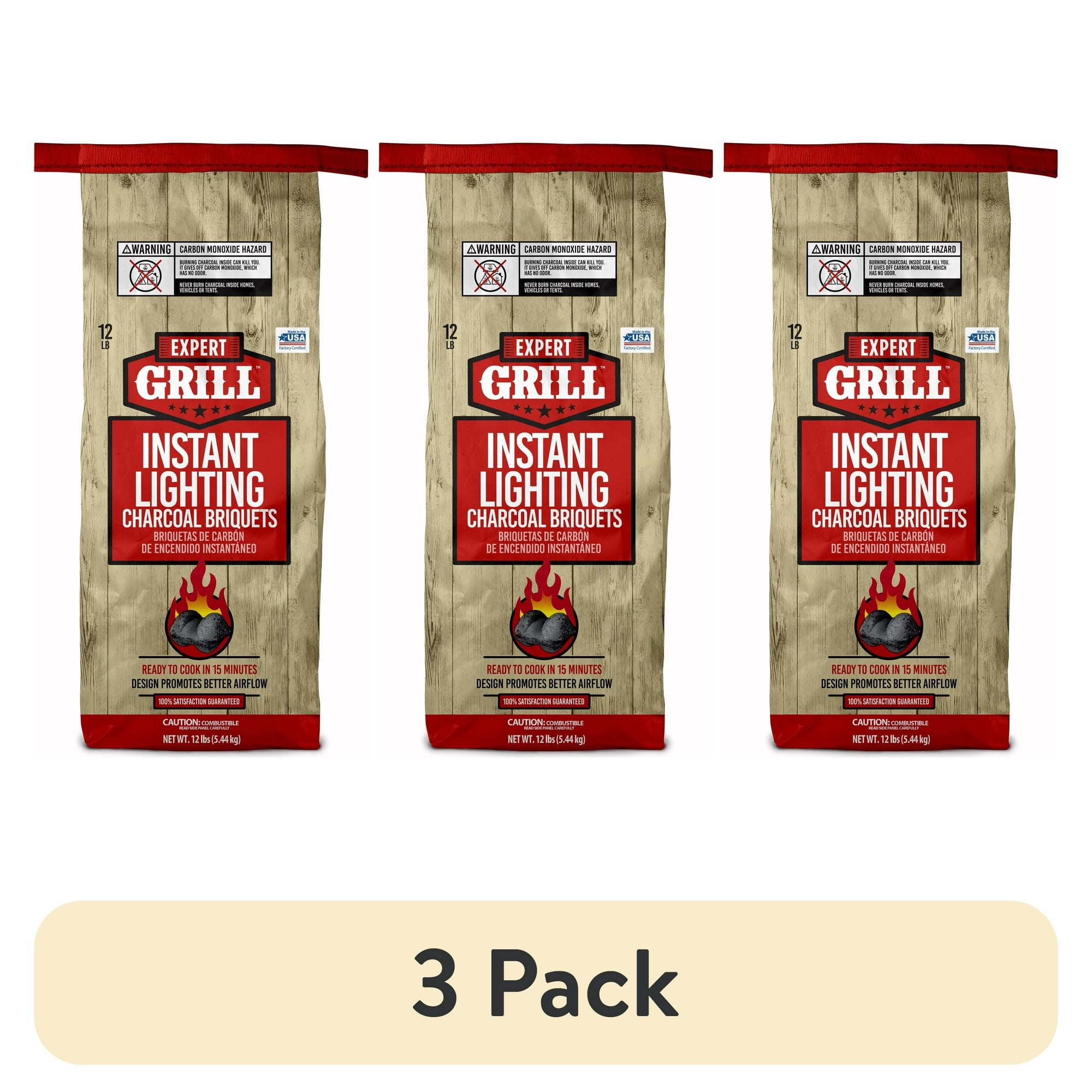 d0102x3dqwg.jpg (3 pack) Instant Charcoal Briquets, 12 Lb - Image 1