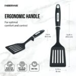(2 pack) Professional Nylon Slotted Kitchen Spatula/Turner with Black Handle - Image 3