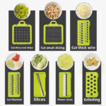 14-Piece Rectangular Vegetable Cutter-Durable & Efficient Multi-Functional Kitchen Slicer, Ideal for Cooking&Meal Prep - Image 5