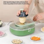 Oval-Shaped Vegetable Cutter - Ergonomic Kitchen Tool for Precise Slicing, Safe & Comfortable Grip, Durable Stainless Steel Blade - Perfect for Carrots, Cucumbers & More (Easy to Clean & Store) - Image 5