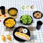 Black Dinnerware Set for 4, 16 Pack Plastic BPA-Free Dinner Plates, Salad Plates, Cereal Bowls, Cups, Unbreakable Plates and Bowls Sets, Microwave and Dishwasher Safe - Image 6