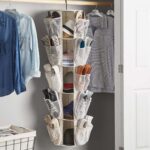 5-Tier/40-Pocket Canvas Carousel Organizer - Closet Storage-Hanging Storage - Image 2