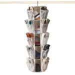 5-Tier/40-Pocket Canvas Carousel Organizer - Closet Storage-Hanging Storage