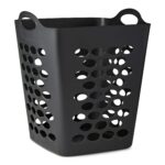 (3 pack)Flex Square Laundry Hamper, Black - Image 2