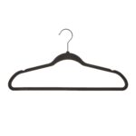Velvet Adult Clothing Hangers, 100 Pack, Black, Non-Slip, Space Saving - Image 3