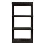 4-tier Interlocking Shelf (Black)