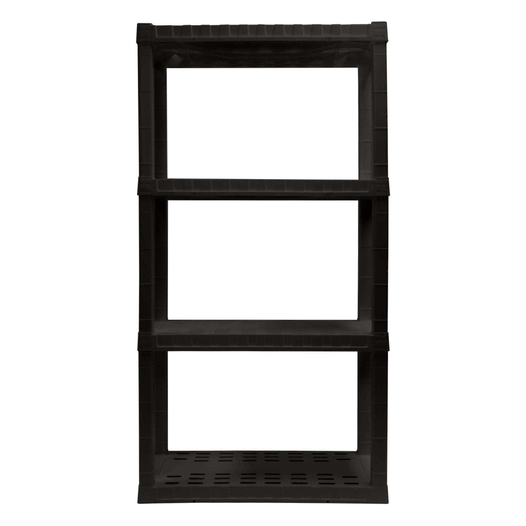 d0102x3m79y.jpg 4-tier Interlocking Shelf (Black) - Image 1