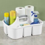 (3 pack) Divided Ultra™ Caddy, Easy Carry, Handy Plastic Utility Storage, White - Image 3