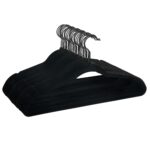 (120 PACK) Non-Slip Velvet Adult Clothing Hangers, 30 Pack, Black, Space Saving - Image 2
