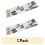 (2 pack) 26-Pocket Clear PEVA Hanging Shoe Organizer