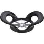 8-Wedge Stainless Steel Apple Slicer and Corer, Black - Image 2