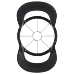 8-Wedge Stainless Steel Apple Slicer and Corer, Black