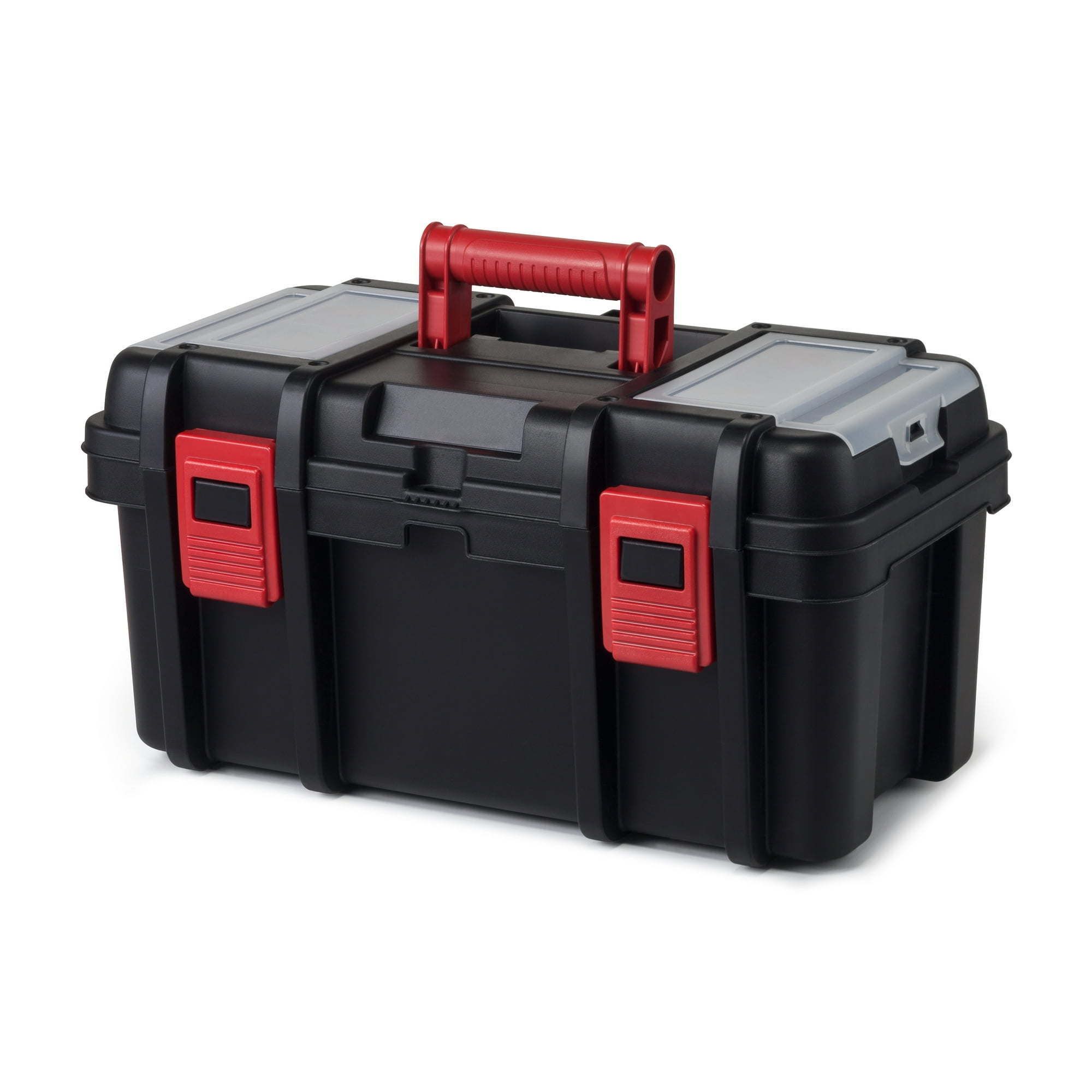 d0102x3mfew.jpg 16-inch Toolbox, Plastic Tool and Hardware Storage, Black - Image 1
