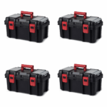 16-inch Toolbox, Plastic Tool and Hardware Storage, Black - Image 7