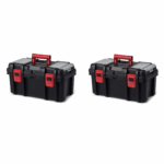 16-inch Toolbox, Plastic Tool and Hardware Storage, Black - Image 13