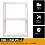 Plastic Shelves Garage Storage Shelving Unit 3-Tier 39"H x 14"D x 30"W White-300 lb Total Capacity - Image 4