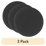 (3 pack)Nonstick 12" Diameter Pizza Pan, Pizza Crisper, Dark Gray