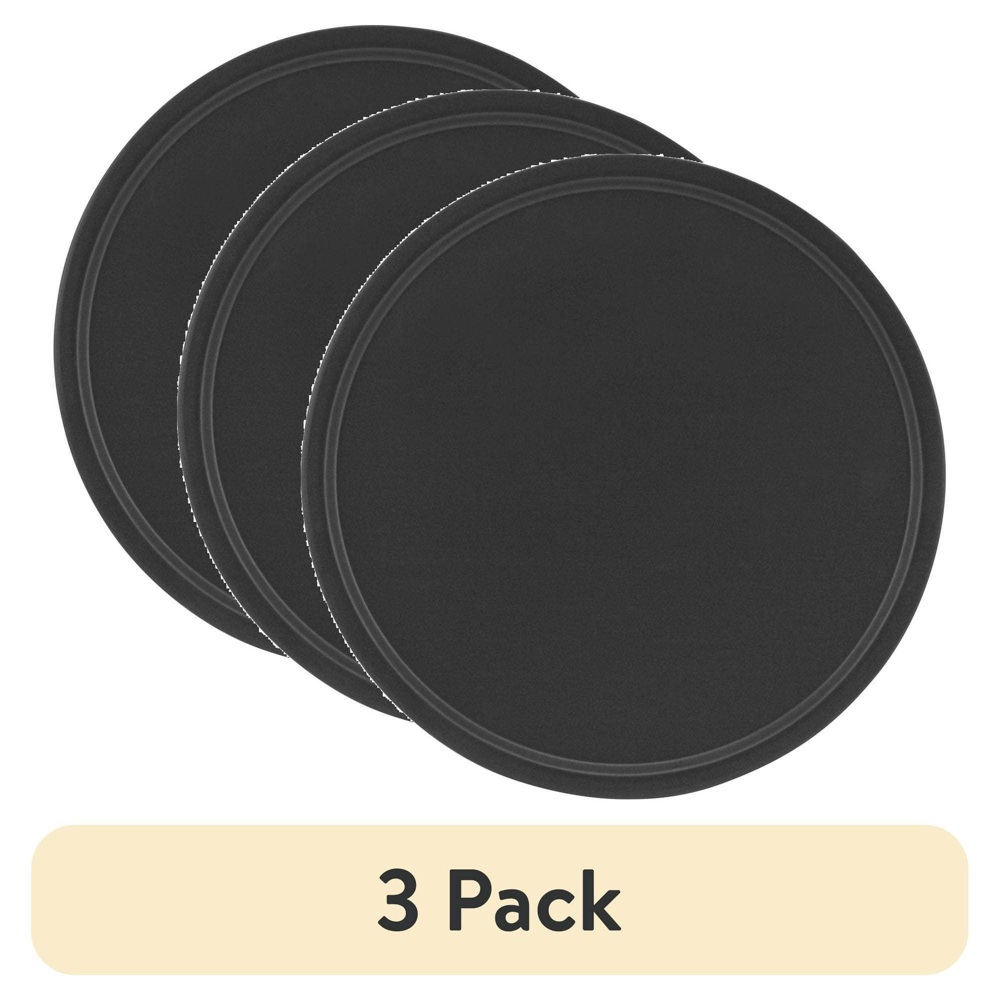d0102x3mfxa.jpg (3 pack)Nonstick 12" Diameter Pizza Pan, Pizza Crisper, Dark Gray - Image 1