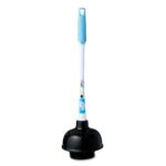 Deluxe Toilet Plunger with 16-in Ergonomic Plastic Handle, 1 Each