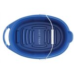 (5 pack) Auto Drive Plastic 12-Quart Oval Bucket, Blue - Image 4