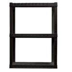 Plastic Shelves Garage Shelf Heavy Duty Shelving Unit 3-Tier 39"H x 14"D x 30"W Black-300 lbs - Image 2