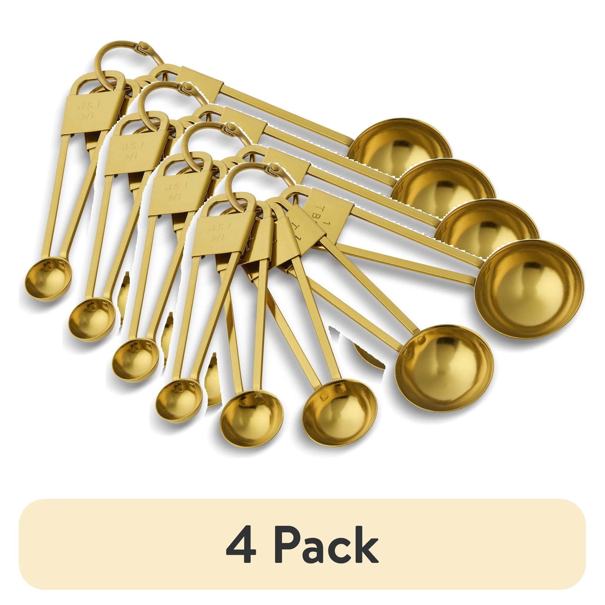 d0102x3mxfw.jpg (4 pack) 5-Piece Stainless Steel Measuring Spoon Set - Image 1