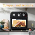 12-Liter Air Fryer with Advanced Multi-Function Cooking – Grill, Air Fry, Defrost, Bake, Presets for French Fries, Pizza, Chicken, Fish, and Toast, Dual Knob Control oven - Image 6