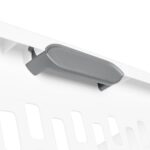 (4 Pack)2 Bushel Large Plastic Laundry Basket with 4 Comfort Grip Handles, White - Image 4