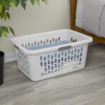 (4 Pack)2 Bushel Large Plastic Laundry Basket with 4 Comfort Grip Handles, White - Image 6