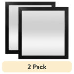 (2 pack) 16'' x 16'' Basic Black Mirror