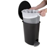 (2 pack) 2.6 Gallon Ultra™ StepOn Wastebasket, Small Plastic Trash Can, Step On to Open, Black - Image 6