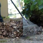 Garden Rake, Metal Tine Leaf Rake with Fiberglass Handle, 62", Black - Image 3