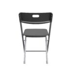 Resin Seat & Back Folding Chair, Black - Image 4