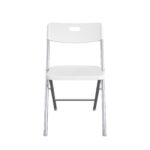 Resin Seat & Back Folding Chair, White - Image 2