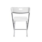 Resin Seat & Back Folding Chair, White - Image 4