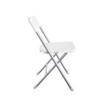 Resin Seat & Back Folding Chair, White - Image 5