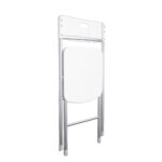 Resin Seat & Back Folding Chair, White - Image 6