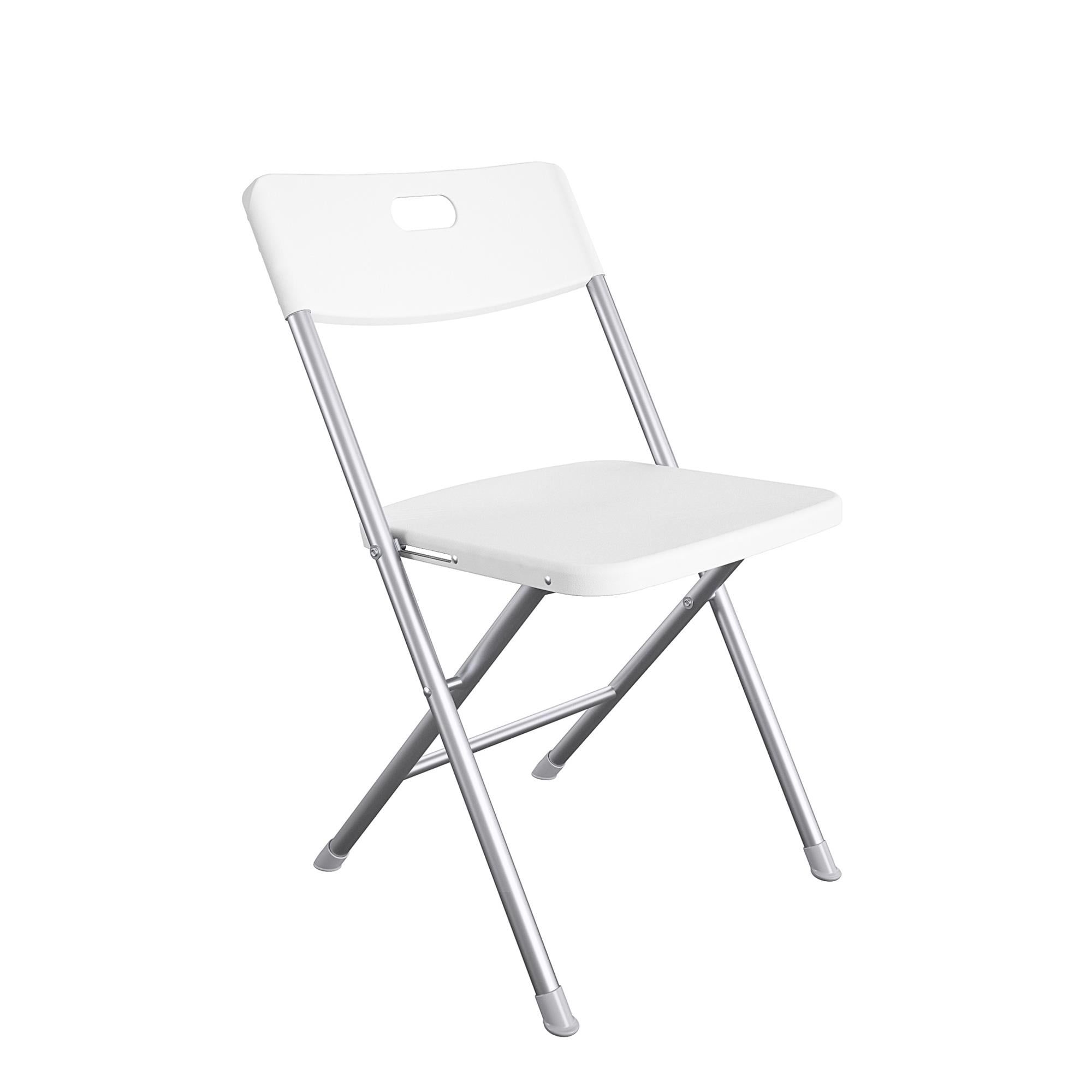 d0102x3w7qv.jpg Resin Seat & Back Folding Chair, White - Image 1