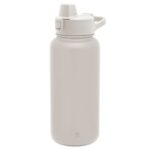 32 fl oz Stainless Steel Summit Water Bottle with Silicone Straw Lid|Almond Birch
