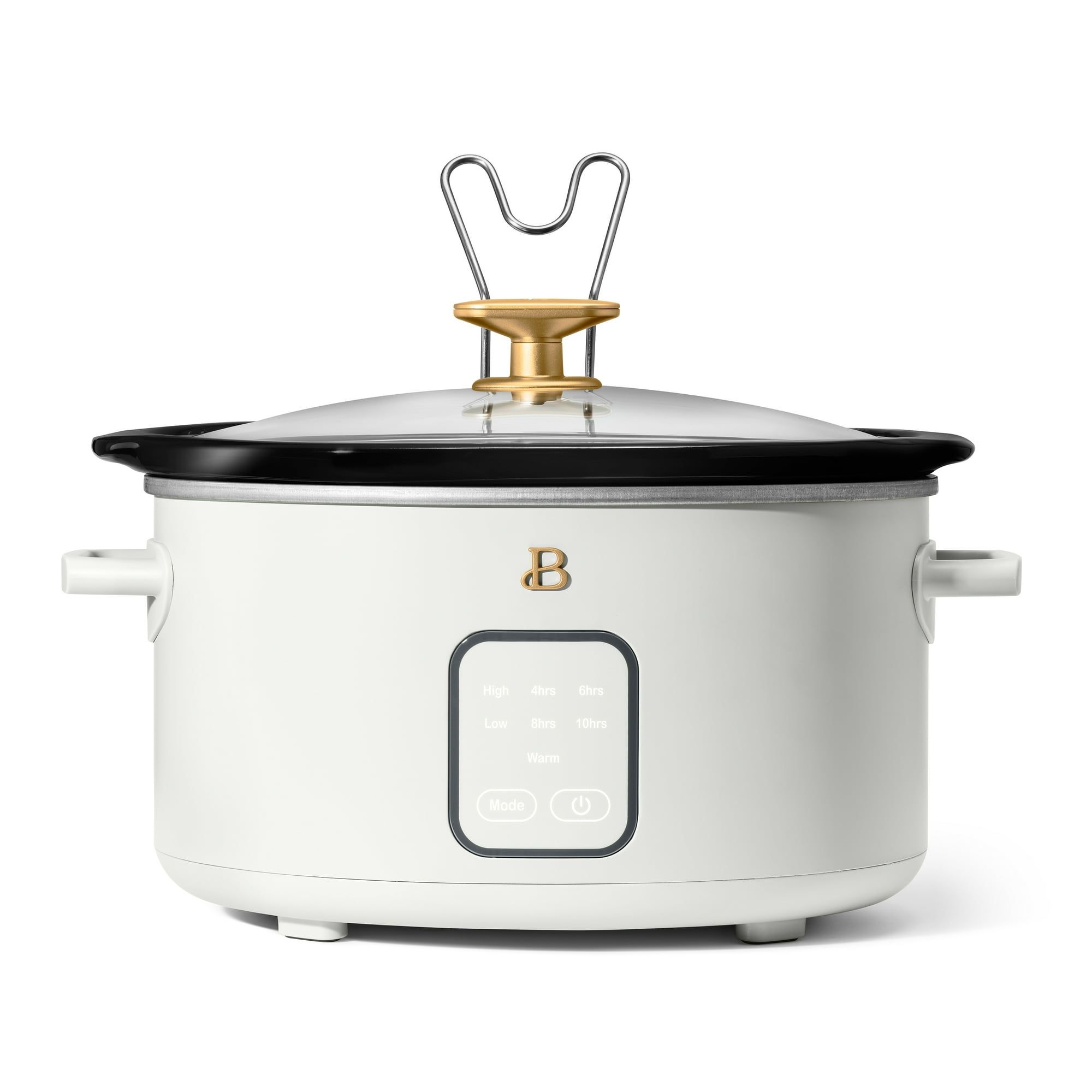 d0102x3wmfa.jpg 4Qt Slow Cooker with Touch-Activated Display, White Icing by Drew Barrymore - Image 1